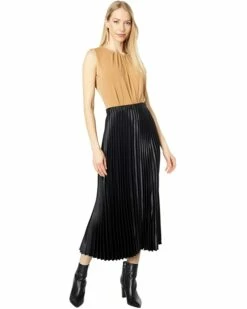 Promo 👏 Anne Klein Skirts Women Satin Pleated Maxi Skirt 😀 -Anne Klein Sales 61HFHmM33cL. AC SR736920