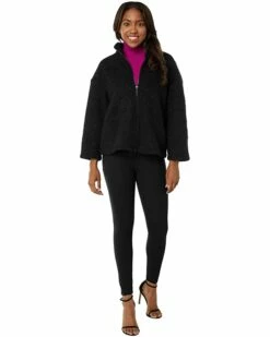 Best Sale 🎉 Anne Klein Sweaters Women Funnel Neck Zip Front Dolman Sleeve Sherpa ✔️ -Anne Klein Sales 61MOy0KtLL. AC SR736920