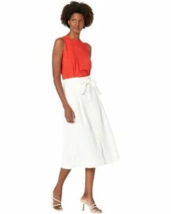 Best deal 🛒 Anne Klein Shirts & Tops Women Micro Dot Printed Jersey Knit Sleeveless Scoop Neck Top ⌛ -Anne Klein Sales 61jJ5L4N44S. AC SR736920