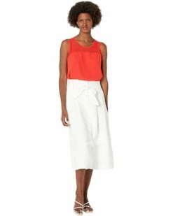 Best Pirce ⌛ Anne Klein Shirts & Tops Women Mixed Media Shell ❤️ -Anne Klein Sales 61y6prwjW3S. AC SR736920