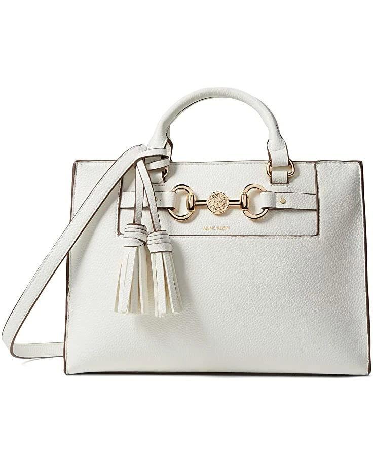 Best Pirce ✨ Anne Klein Handbags Women East West Satchel With Horse Bit ❤️ 3 Best Pirce ✨ Anne Klein Handbags Women East West Satchel With Horse Bit ❤️