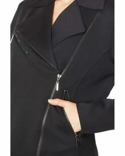 Buy 🔥 Anne Klein Coats & Outerwear Women Zip Front Moto Jacket ✔️ -Anne Klein Sales 81CFxTVMGCL. AC SR736920