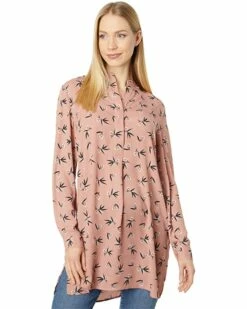 New 👏 Anne Klein Shirts & Tops Women Oblong Printed Nehru Tunic 🔔