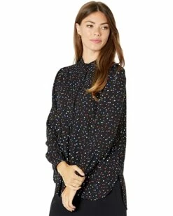 Top 10 🧨 Anne Klein Shirts & Tops Women Ritz Dot Poet Blouse 🌟