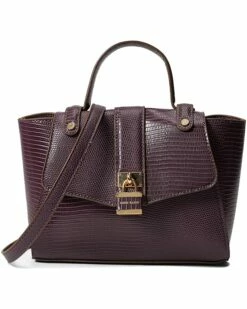 Wholesale 🛒 Anne Klein Handbags Women Lizard Satchel With Lock Hardware 🧨