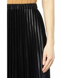 Promo 👏 Anne Klein Skirts Women Satin Pleated Maxi Skirt 😀 -Anne Klein Sales 81c T28G3tL. AC SR736920